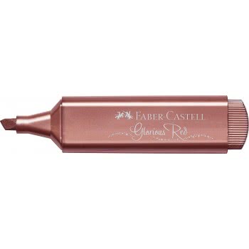 Faber-Castell Μαρκαδόρος Υπογραμμίσεως Red Μetallic Textliner Μεταλλικός Κόκκινος 154673 4005401546733
