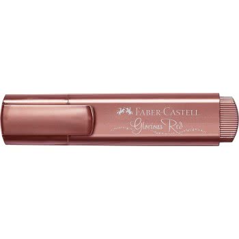 Faber-Castell Μαρκαδόρος Υπογραμμίσεως Red Μetallic Textliner Μεταλλικός Κόκκινος 154673 4005401546733