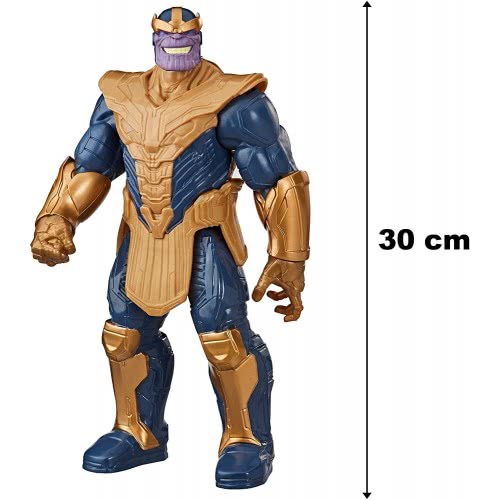 Hasbro Marvel Avengers Titan Hero Series Blast Gear Deluxe Thanos Action Figure, 30-Cm E7381 5010993812837