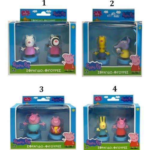 Giochi Preziosi Hero-Mania Peppa Pig Figures-Seals 2Pack - 4 Drawings PP005000 8056379122609
