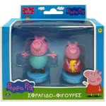 Giochi Preziosi Hero-Mania Peppa Pig Φιγούρες-Σφραγίδες 2 Pack - 4 Σχέδια PP005000 8056379122609