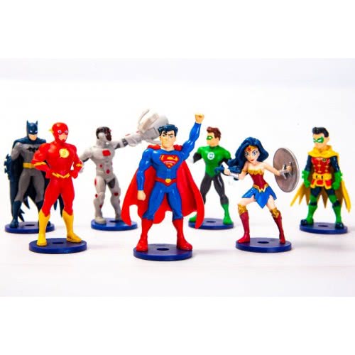 Giochi Preziosi Hero-Mania Justice League Figures-Toppers 2 Pack-4 Plans JUT01000 8056379122708