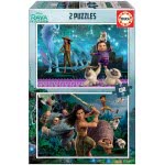 EDUCA Stripe And The Last Dragon - Set Of 2 Jigsaw Puzzles - 100 Pieces - Ages 6+ 18883 8412668188839