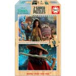 EDUCA Disney Stripe And The Last Dragon Puzzles Set Of 2 X 50 Κομμάτια Οικολογικό Φιλικό Ξύλο 18879 8412668188792