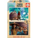EDUCA Disney Stripe And The Last Dragon Παζλ Ξύλινο 2X25τεμ. Set Eco-Friendly Wood 18878 8412668188785