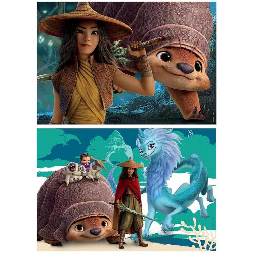 EDUCA Disney Stripe And The Last Dragon Παζλ Ξύλινο 2X25τεμ. Set Eco-Friendly Wood 18878 8412668188785