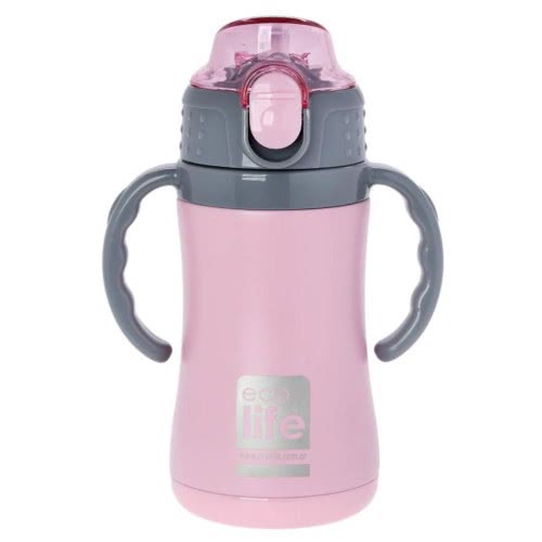 eco life Θερμός Ανοξείδωτος Παιδικός Ροζ 300Ml 33-ΒΟ-3005 5208009001768