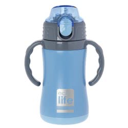 eco life Hot Stainless Steel Childrens Blue With Kalamaki 300Ml 33-ΒO-3006 5208009001775