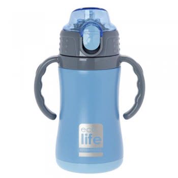 eco life Hot Stainless Steel Childrens Blue With Kalamaki 300Ml 33-ΒO-3006 5208009001775
