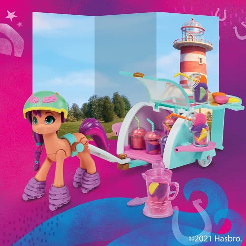 Hasbro My Little Pony MLP Movie Sparkling Scenes Sunny Mix And Make Smoothies F2863 / F2934 5010993847396