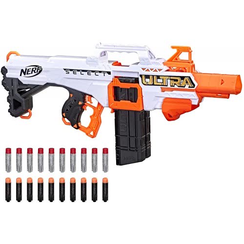 Hasbro Nerf Ultra Fully Motorized Blaster, Fire 2 Ways, Includes Clips And Darts, Compatible Only With Darts F0958 5010993855285