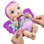Mattel My Garden Baby - Γλυκό Μωράκι Feed And Change Baby Butterfly (Ροζ Μαλλιά) GYP10 887961977745