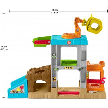 Mattel Little People Load The Reproduction Of Construction Εργοτάξιο Σετ Παιχνιδιού Με Ήχους HCJ64 194735011339