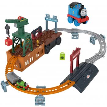 Mattel Thomas And Friends 2-In-1 Convert Playset, Push-Buy Train A Piece With Storage Work Crane GXH08 887961956917