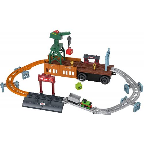 Mattel Thomas And Friends 2-In-1 Convert Playset, Push-Buy Train A Piece With Storage Work Crane GXH08 887961956917