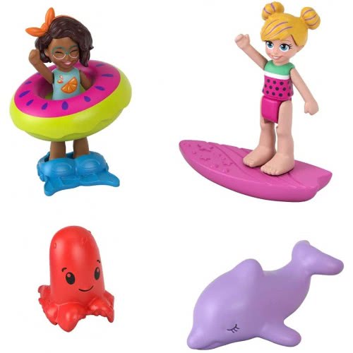Mattel Polly Pocket Spin And Surprise Waterpark, 3 Floors, 25 Accessories HBF14 / GYW08 887961980721