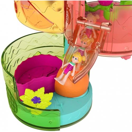 Mattel Polly Pocket Spin And Surprise Waterpark, 3 Floors, 25 Accessories HBF14 / GYW08 887961980721