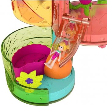 Mattel Polly Pocket Spin And Surprise Waterpark, 3 Floors, 25 Accessories HBF14 / GYW08 887961980721