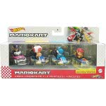 Mattel Hot Wheels Mario Kart Vehicle 4-Pack, Set Of 4 Fan-Favorite Characters Includes 1 Exclusive Model GWB36 / GXX98 887961965