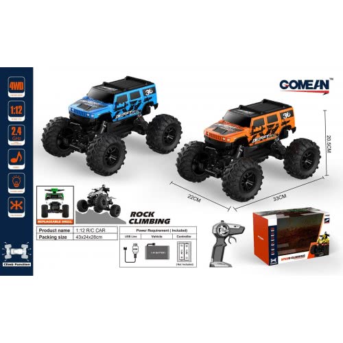 Toys-shop Choice R/C Jeep Rock Climbing 1/12 2.4G (Περιλαμβάνει Μπαταρία) JF071170 6990521711704