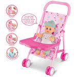 Toys-shop Choice Καροτσάκι Μεταλλικό Με Κούκλα Και Αξεσουάρ JH056791 6990521567912