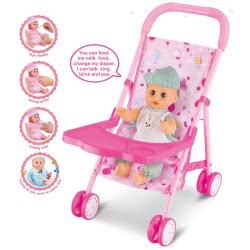 Toys-shop Choice Metal Handcart With Doll And Accessories JH056791 6990521567912