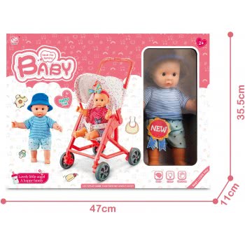 Toys-shop Choice Καροτσάκι Σετ Με Κούκλα JH057154 6990521571544