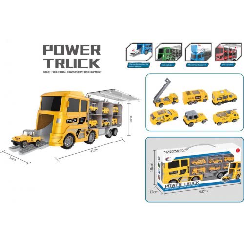 Toys-shop Choice Power Truck With 6 Vehicles JI046916 6990521469162
