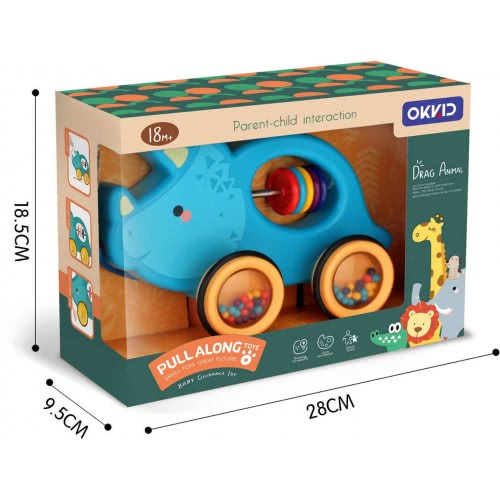 Toys-shop Choice Pull Along Smart Triceratops JI047264 6990521472643