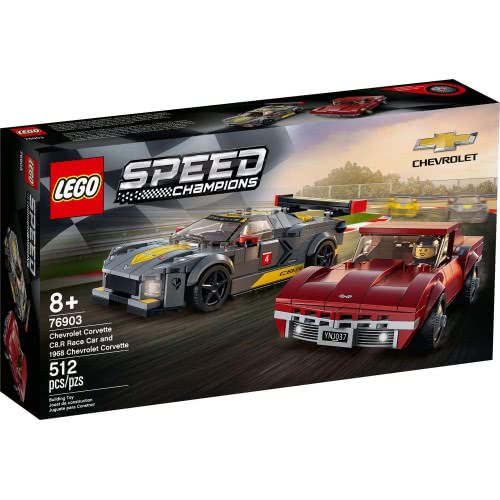LEGO Speed Champions Chevrolet Corvette C8.R Race Car And 1968 Chevrolet Corvette 76903 5702016912494