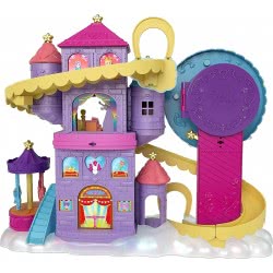 Mattel Polly Pocket Amusement Park Set, 3 Vehicles, 7 Playgrounds, 2 Dolls, Unicorns And 25 Accessories (30 Pieces In Set) GYK44