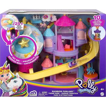Mattel Polly Pocket Λούνα Παρκ Ουράνιο Τόξο (30 Αξεσουάρ) GYK44 887961974133