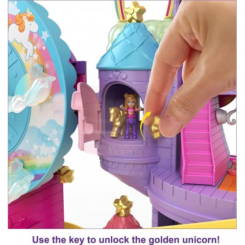 Mattel Polly Pocket Λούνα Παρκ Ουράνιο Τόξο (30 Αξεσουάρ) GYK44 887961974133