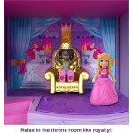 Mattel Polly Pocket Amusement Park Set, 3 Vehicles, 7 Playgrounds, 2 Dolls, Unicorns And 25 Accessories (30 Pieces In Set) GYK44