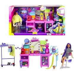 Mattel Barbie Extra Στούντιο Ομορφιάς Σετ Με Κουκλα GYJ70 887961973297