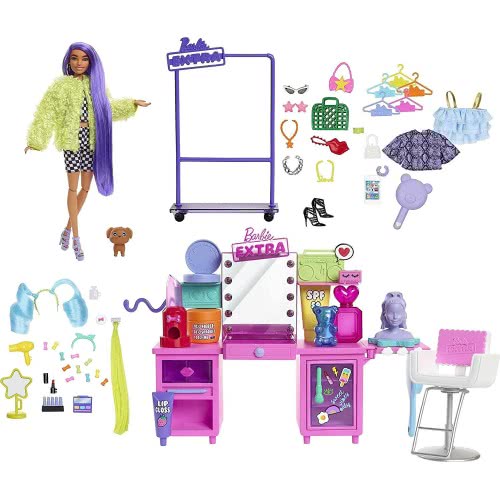 Mattel Barbie Extra Στούντιο Ομορφιάς Σετ Με Κουκλα GYJ70 887961973297