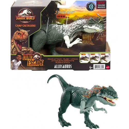 Mattel Παιχνίδια Δεινόσαυροι Με Κινουμενα Μελη, Λειτουργια Επιθεσης Και Ηχους - Allosaurus GWD06 / GWD10 887961938050