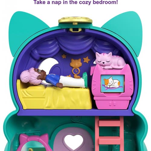 Mattel Polly Pocket Mini - Setters Flip And Reveal Cat GTM56 / GTM61 887961918120