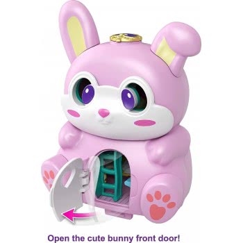 Mattel Polly Pocket Mini - Setters Flip And Reveal Bunny GTM56 / GTM60 887961918175