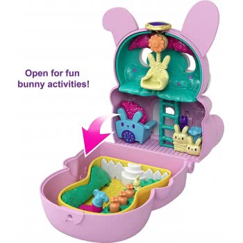 Mattel Polly Pocket Mini - Setters Flip And Reveal Bunny GTM56 / GTM60 887961918175
