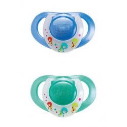 Chicco Πιπίλα Με Κρίκο Κ Physio Μπλε 4M+ (2 Τεμάχια) C21-01755-00 8003670739357
