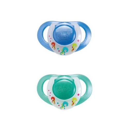 Chicco Πιπίλα Με Κρίκο Κ Physio Μπλε 4M+ (2 Τεμάχια) C21-01755-00 8003670739357