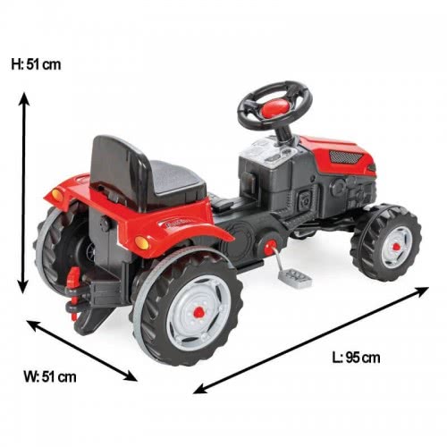 Pilsan Active Tractor With Pedal Green 07 314 GREEN 8693461012112