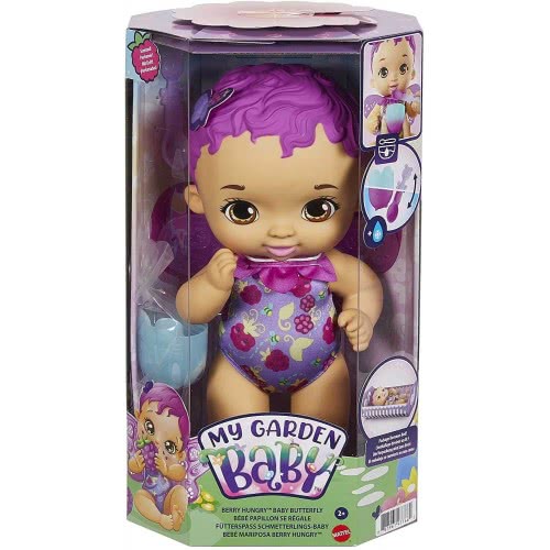 Mattel My Garden Baby Μωράκι Ώρα Για Φαγητό Μωβ Μαλλιά GYP00 887961977660