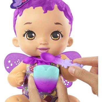 Mattel My Garden Baby Baby Time To Eat Purple Hair GYP00 887961977660