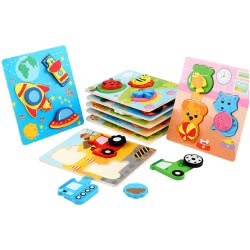 Toys-shop Choice Wooden Jigsaw Puzzle 1Pcs JK116702 6990521167020