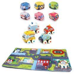 Toys-shop Choice Game Blanket With Soft Vehicles JK116873 6990521168737