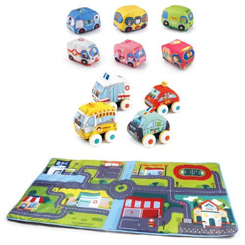 Toys-shop Choice Game Blanket With Soft Vehicles JK116873 6990521168737