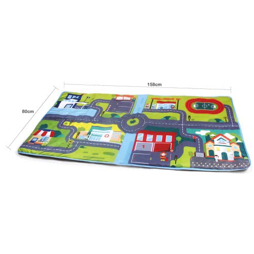 Toys-shop Choice Χαλάκι Πόλης Με Μαλακά Οχήματα (158X80cm) JK116873 6990521168737