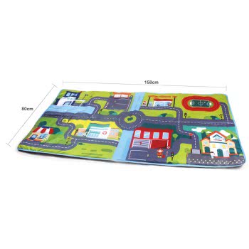Toys-shop Choice Χαλάκι Πόλης Με Μαλακά Οχήματα (158X80cm) JK116873 6990521168737